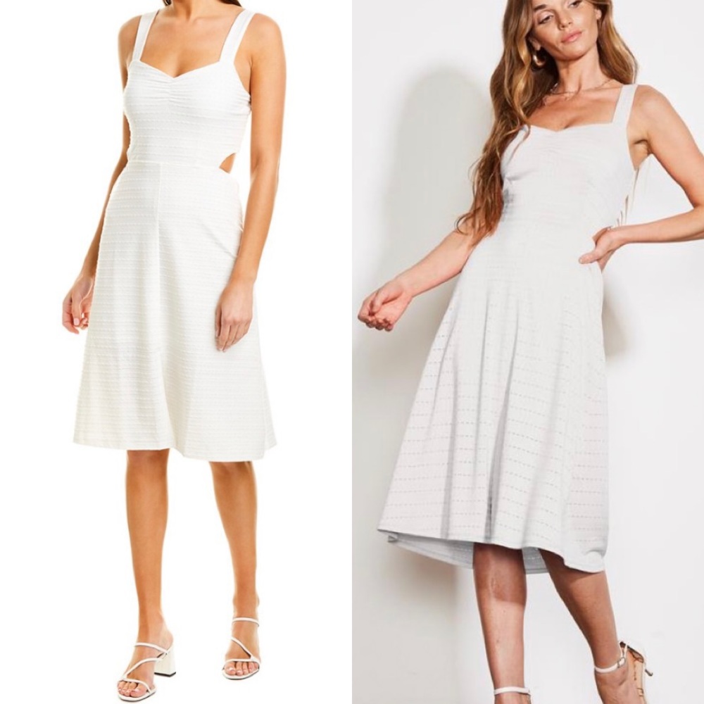 White Ali & Jay  Ace-Ing It Midi  Dress.    Size S